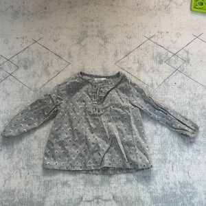 Charming Kids' Floral Long Sleeve Blouse